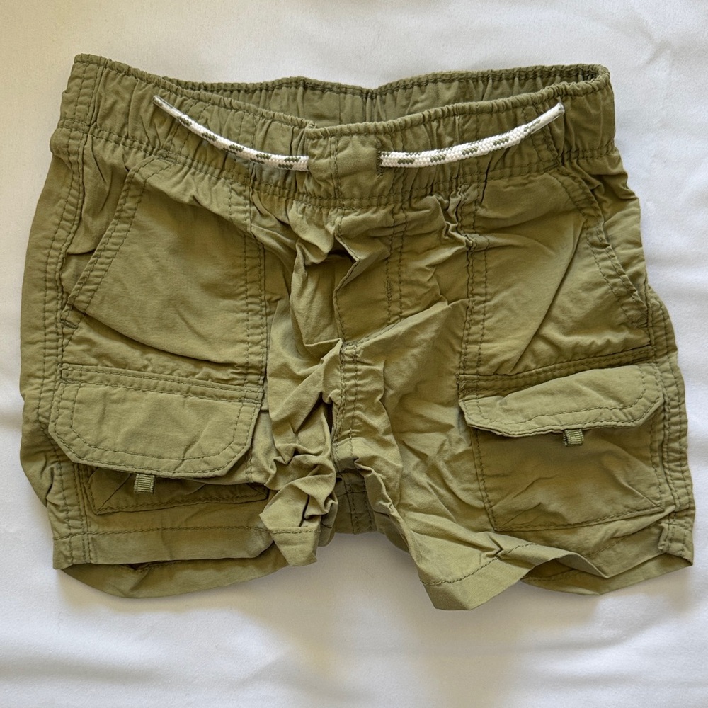 Old navy toddler olive cargo shorts